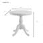 Table de salle à manger ronde classique blanche de 36 pouces avec base piédestal compacte-1212834665-1297016806