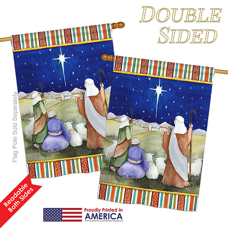 Lauder Double Sided 40'' H x 28'' W Polyester House Flag