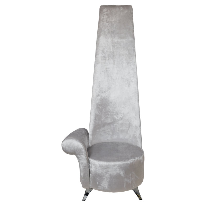 Duclos Upholstered Armchair, Steel Shimmer