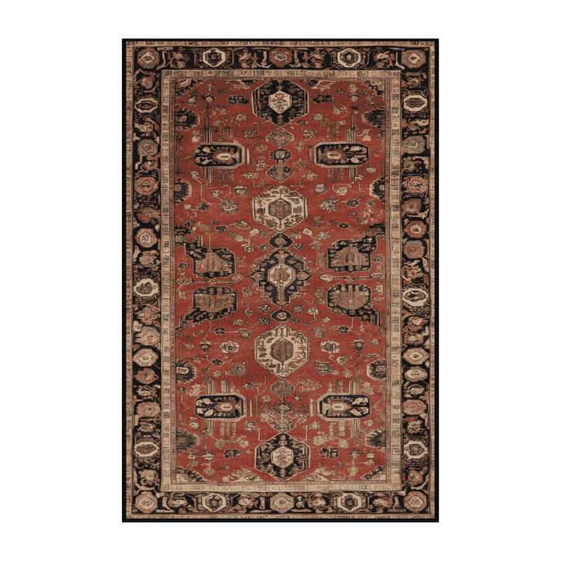 Tapis brun lavable à la machine, Tapis de couloir 2 pi x 4 pi