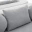 114.9" Boneless Modular With Curved - End Modules, Deep Seating, And Boucle Fabric In Grey For Combined Customizable Shape, Comfortable Seating Relaxing Space