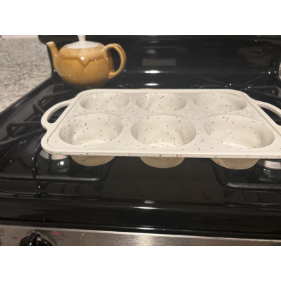 Mini moule à 24 muffins en silicone avec cadre et poignées en métal, moule antiadhésif pour petits gâteaux