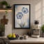 Delicate Blue Blooms Botanical - Wrapped Canvas-519470510-519470511