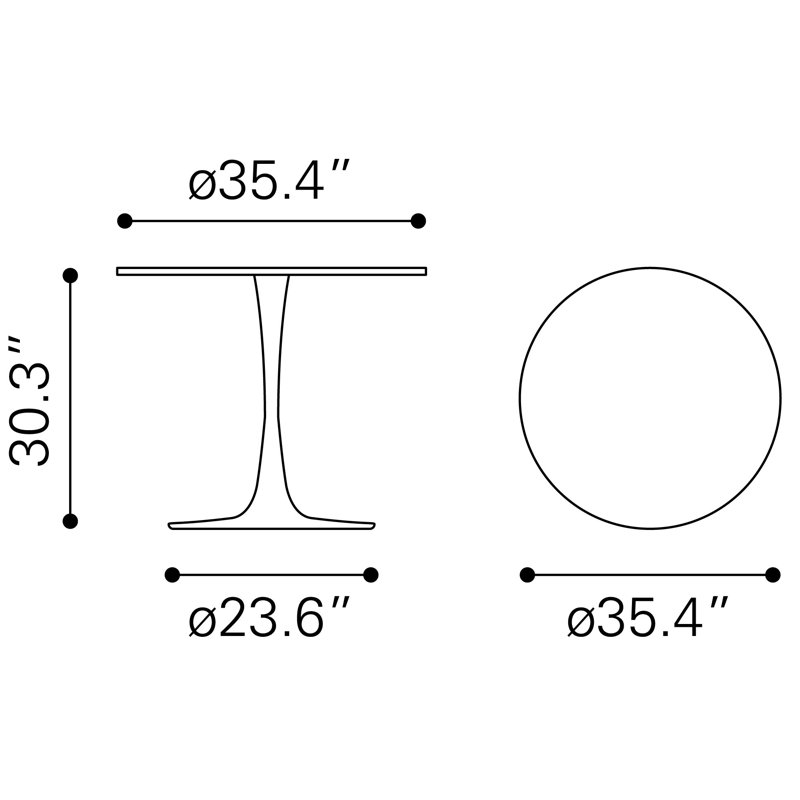 Grosberg Dining Table Black