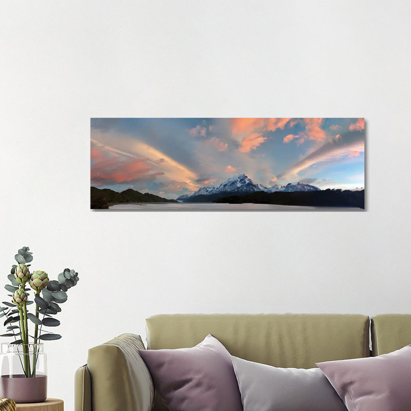 Panoramic View Of A Beach With Lighthouse, Sylt, Schleswig-Holstein, Germany by Jan Becke - Panoramic Gallery-Wrapped Canvas Giclée on Canvas