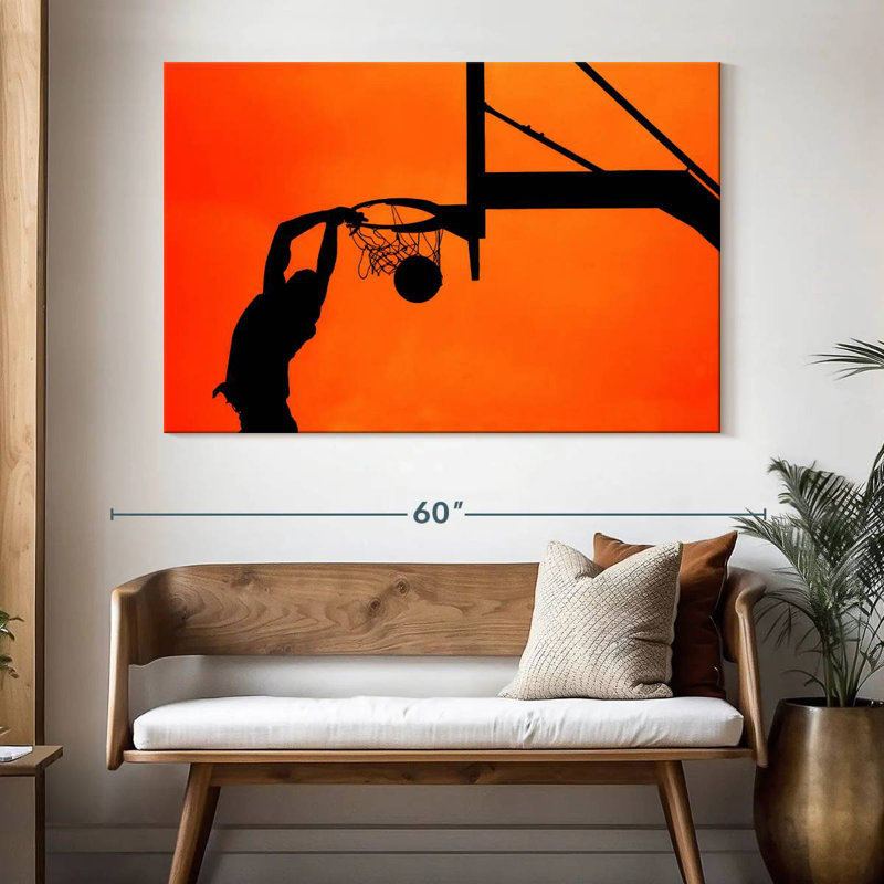 Sireci Basketball Dunk Shadow, 34" H x 51" W