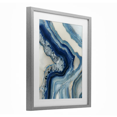 «Sea Colored Stones», reproduction d'art sous verre encadrée par Svetlana Aleynikova