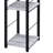 Antique White & Black Desk With 2 Tier Shelf And Metal Open Base Writing Color Practicality-1389430287