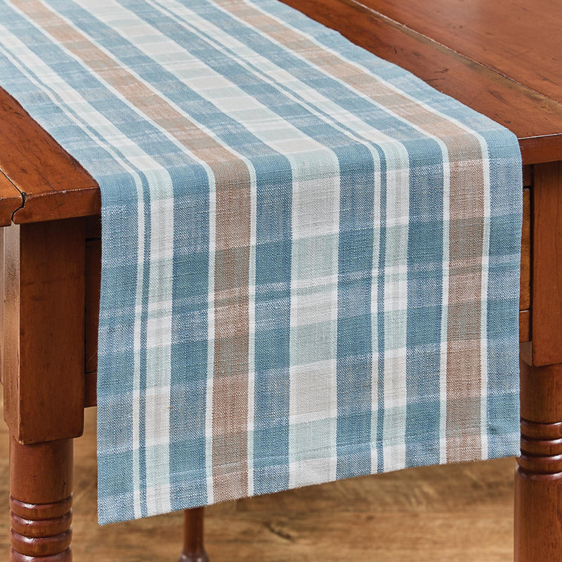 Chemin de table Culpepper, L 36 po x l 13 po, Bleu