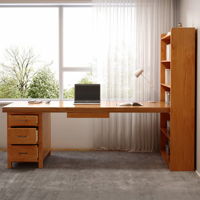Bureau rectangulaire en bois massif Cerise