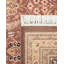 Tapis unique brun / rouge noué à la main Trishul Mogul 6 pi 3 po x 9 pi 2 po