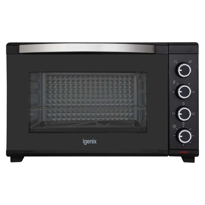 Igenix 60L Mini Oven Black, Black