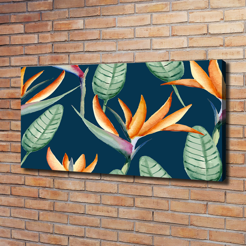 Royal Strelitzia 1 Piece Wrapped Canvas Wall Art