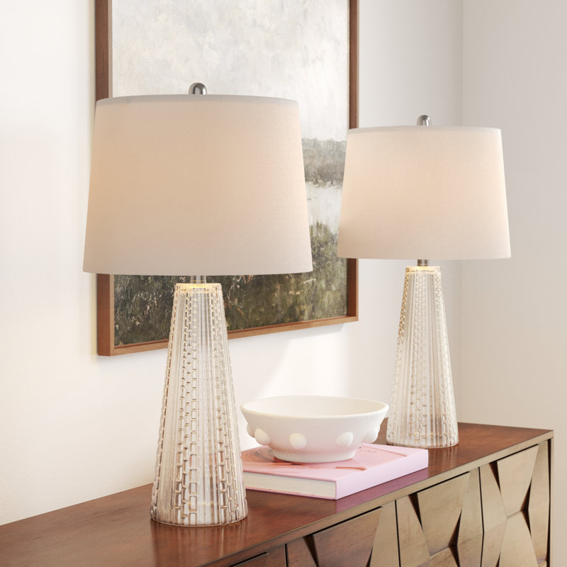 Glass Table Lamp, Champagne