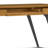 Lowry 72"W Oak Veneer and Metal Modern Industrial Writing Desk with 2 Deep Drawers and Flip-Down Keyboard Tray-478809318-450102050