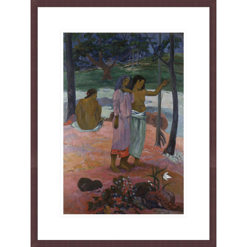 «The Call» par Paul Gauguin - Estampe numérique encadrée, H 21,75 po x l 16,36 po