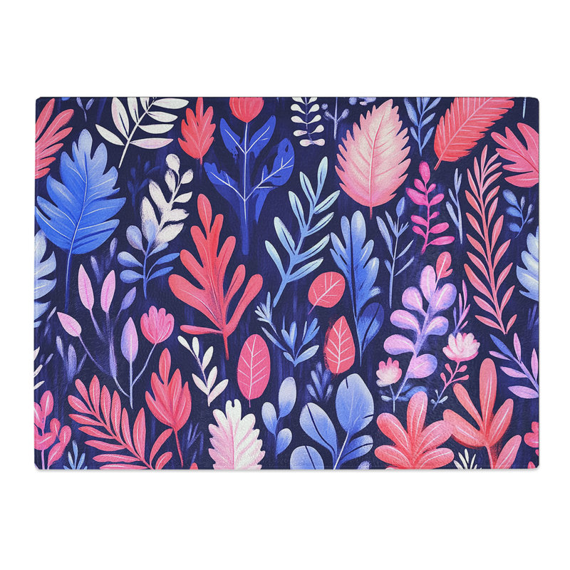 Tropical Pattern Vol.16  Glass Chopping Board