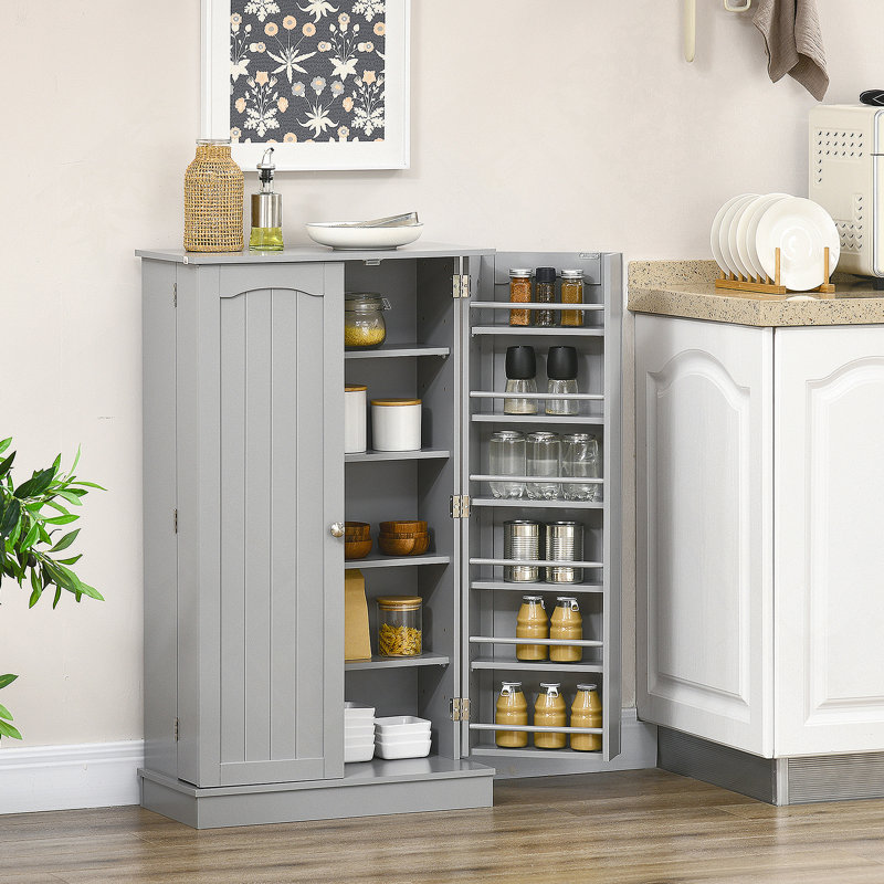 Garde-manger avec tablettes réglables, portes