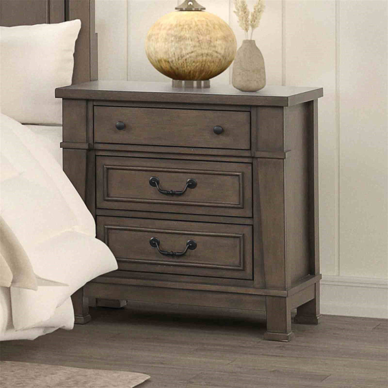 Mobilier de chambre à coucher de style transitionnel 1pc