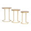 Ensemble de 3 tables de bout