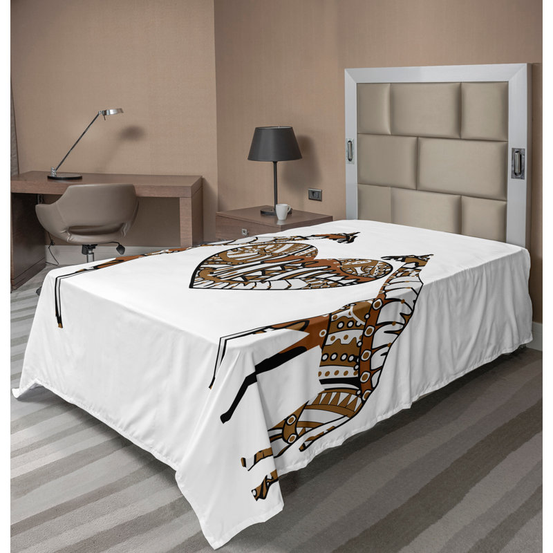Drap-housse girafe Ambesonne, Simple TG