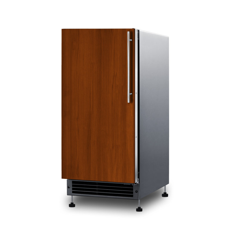 Summit Appliance 15" W Built-in ADA Panel Ready Left Door Drain-Free Icemaker (Panel not Included)