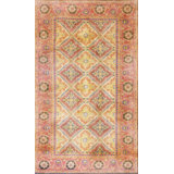 Antique Tribal Geometric Patten Cotton Scatter Size Agra Rug