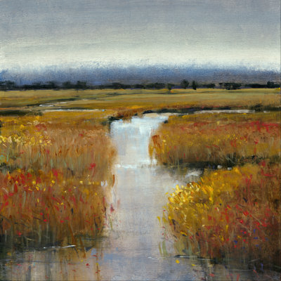 Marsh Land II - Wrapped Canvas Print