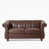 Simili cuir brun foncé est en rupture de stock