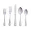 RiverRidge Beaded Flatware 46-Piece Monogrammed Stainless Steel Silverware Set for 8-581270682