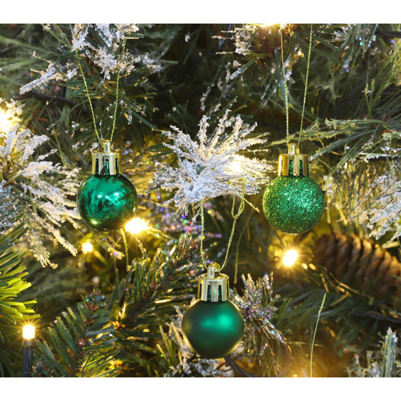 3cm Polyvinyl Chloride (PVC) Bauble, Green