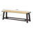 Solid Wood Bench, 59 Inches, Walnut Finish, Suitable For Airy Porches And Cozy Bedrooms Transitional Spaces-53436020