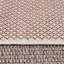 Tapis rectangulaire orange / crème en polypropylène tissé à la machine Dineen-29462598