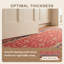 Tapis traditionnel Alder à motif floral intégral, couleur marine, orange, or, vert, crème, ivoire, lavable à la machine, antidérapant, à poils courts, adapté à l'intérieur et à l'extérieur, pour salon, chambre, salle à manger, entrée, couloir, bureau.-96487763