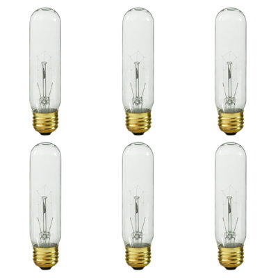 Ampoule incandescente 60 W T10 de 60 W à culot moyen (standard) E26