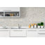 Nacre Blanc Lantern 10 in. x 10 in. Glossy Glass Mosaic Wall Tile
