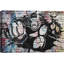 «Black and White Gorilla Punching Graffiti & Street Art Pop Art Modern Urban Multicolor», impression sur toile-97559155-97559156