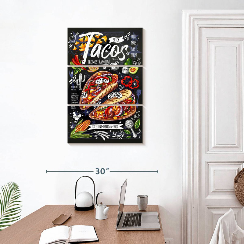 Yarlin Spicy Tacos, 32" H x 20" W