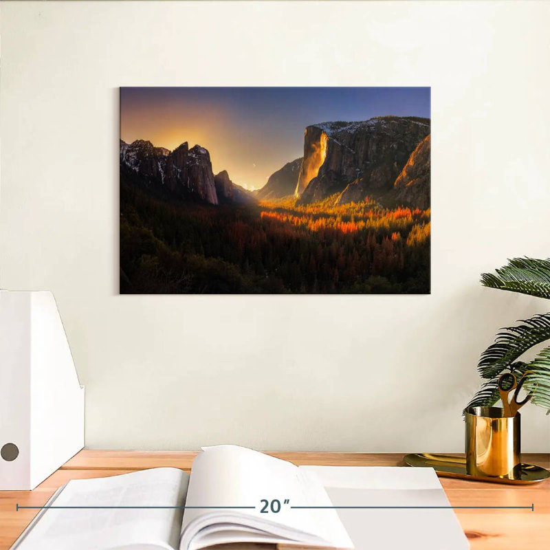 Alvord Yosemite Firefall I, 8" H x 12" W