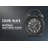 12" Round Clock, Gear Mechanism, Table Clock, Black, Transitional | Gift Idea-109280421