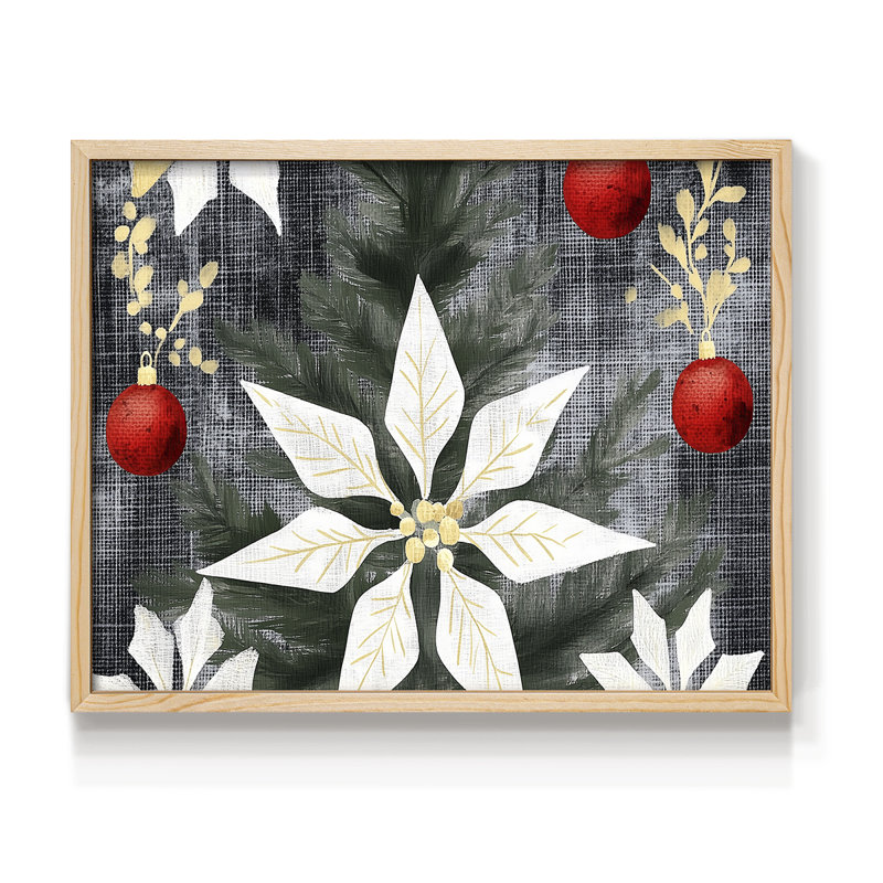 Art de Noël - DCXCVII - Reproduction encadrée - Restickable, Naturel, H 11 po x l 14 po