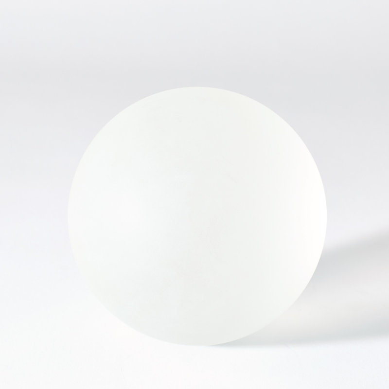 Frosted Crystal Sphere, 5" H x 5" W x 5" D