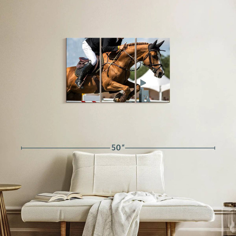 Sireci Equestrian Jumping Show, 20" H x 33" W