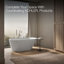Acrylique de trempage avec baignoire 34,94 po x 65,87 po Brazn-101380379
