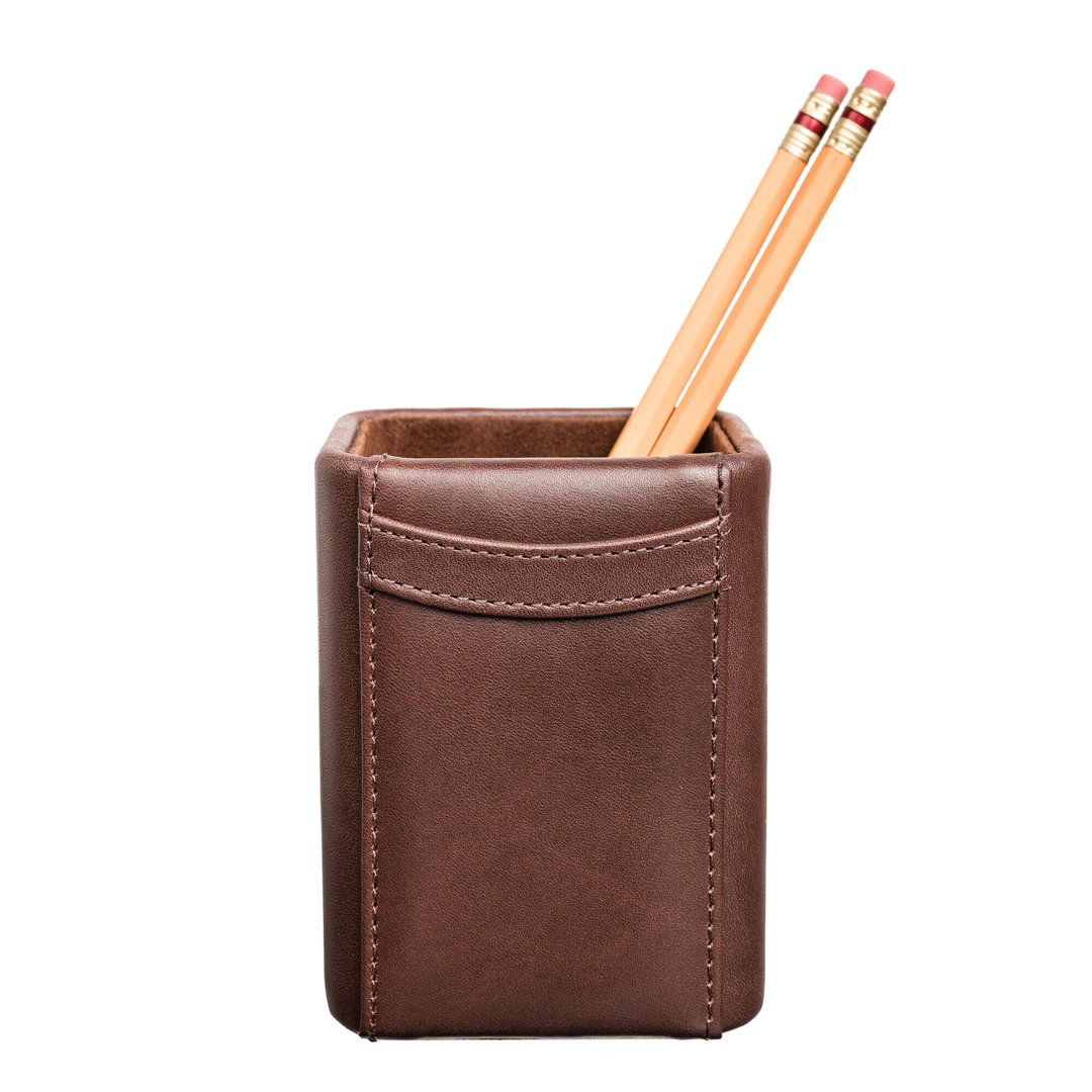 Bramfield Leather Pen Holder Ebern Designs