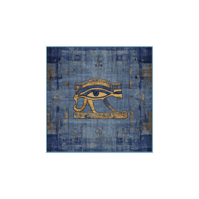 Machine Washable Blue Area Rug