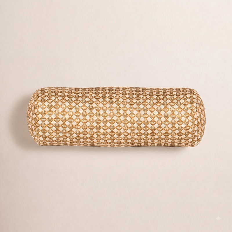 Coussin en osier 21 po x 8 po The Basket House, Traversin H 8 po x l 21 po, Polyester