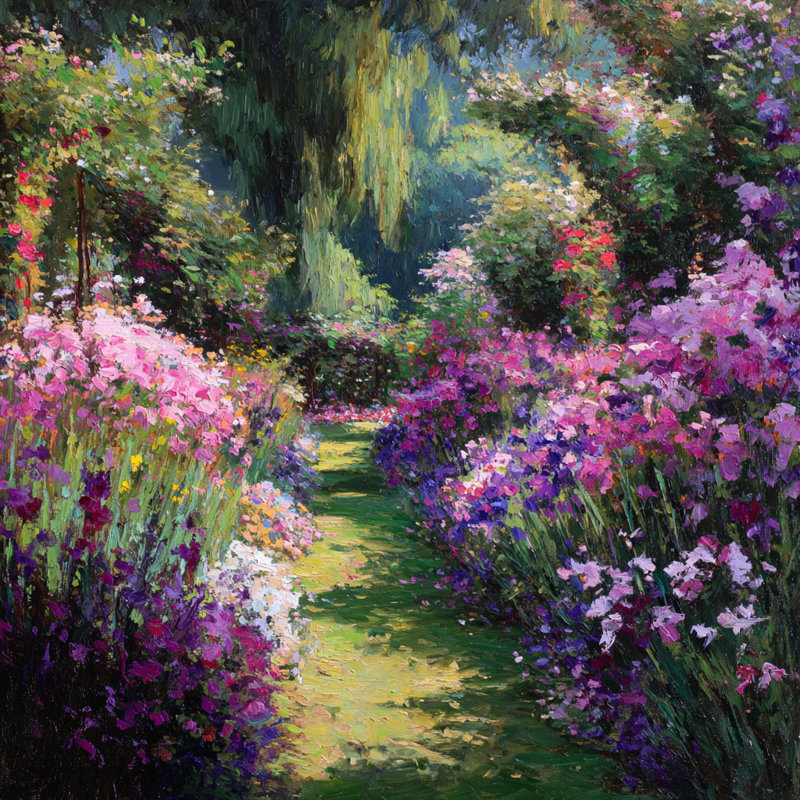 Impressionniste impressionnant impressionnant impression sur toile, 12 po x l 12 po x P 1 po