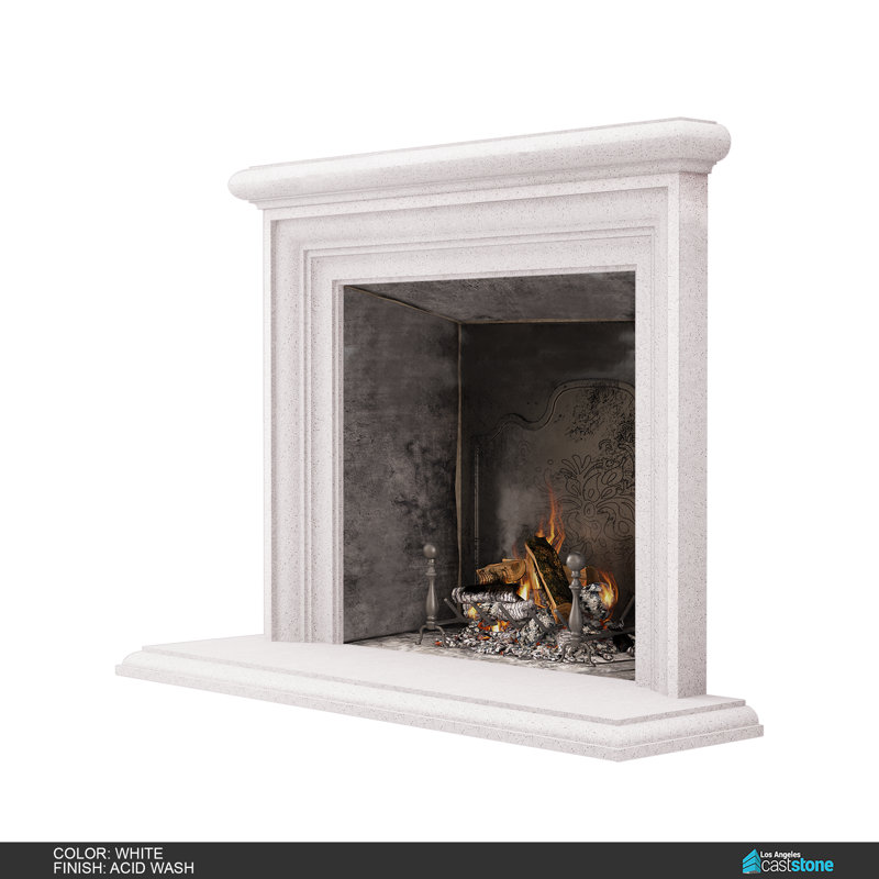 Sonoma Fireplace Surround, Acid Wash White