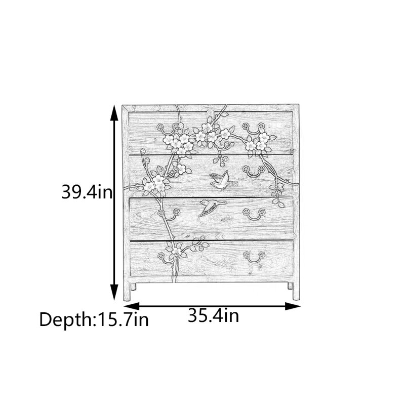 Five-Drawer Entryway Cabinet